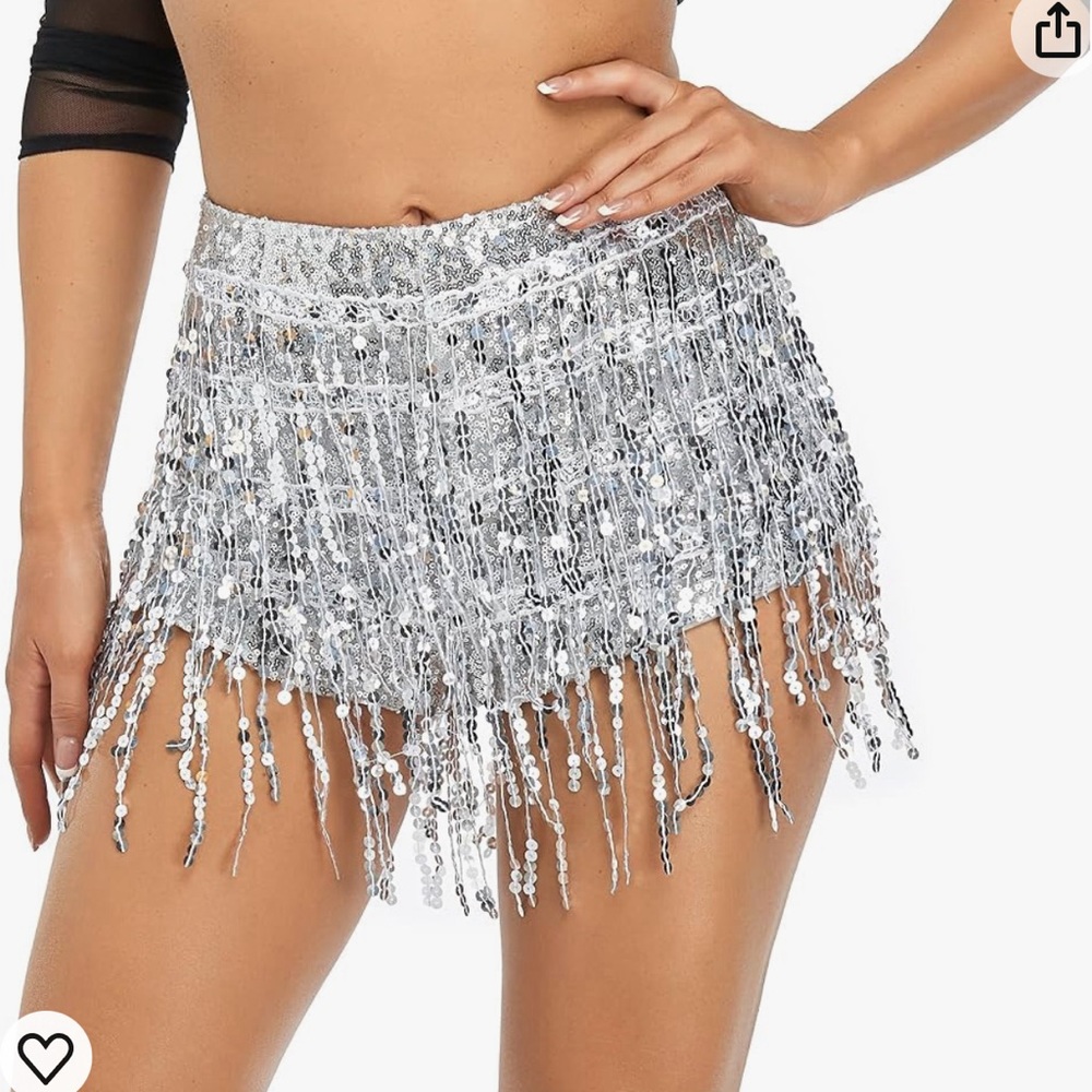 Sequin Tassel Skirt/ Shorts Rave Festival Bottoms
